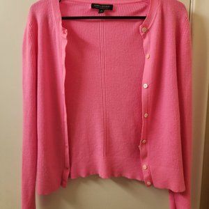 Pink Banana Republic merino cardigan- sz M